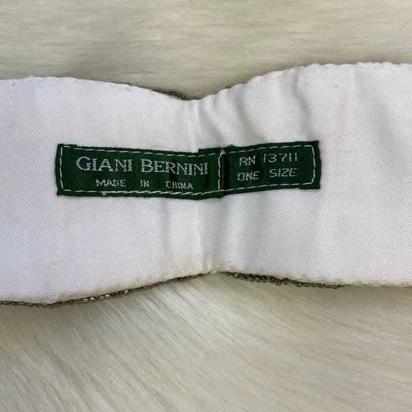 Vintage Giani Bernini Silver Sequin Tie Belt One Size 62" total length - Picture 7 of 10